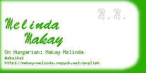 melinda makay business card